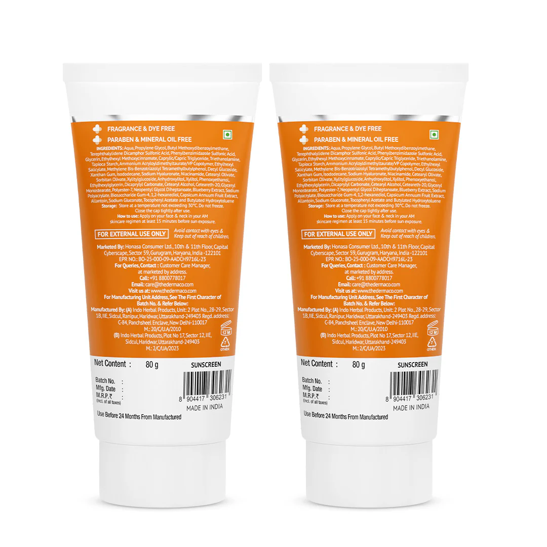 1% Hyaluronic Sunscreen Aqua Gel In Vivo Tested (ISO 24444:2019 Certified, CTRI/2025/02/080287) with SPF 50 & PA++++ - 80g (Pack of 2) - Image 12