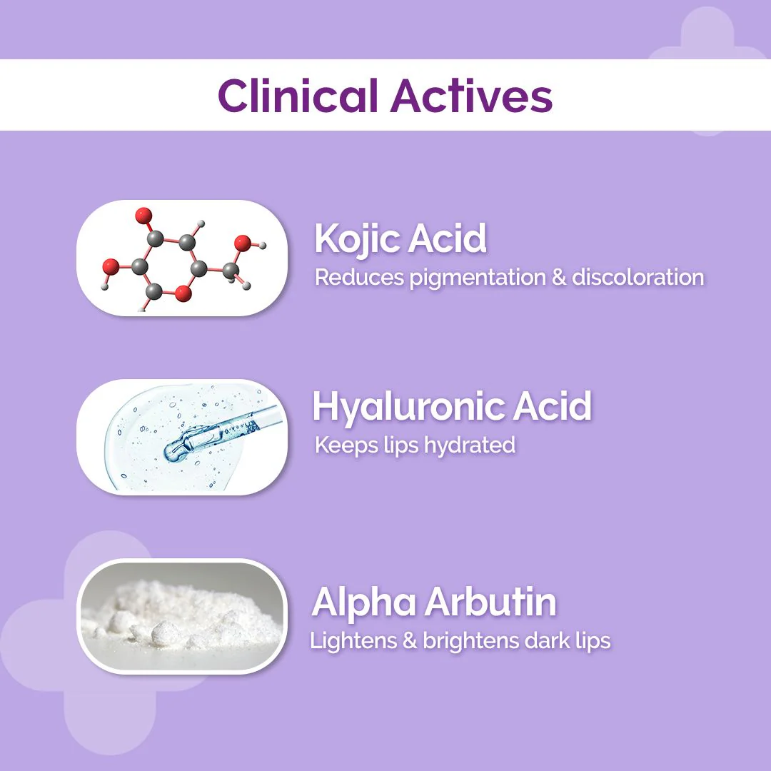 1% Kojic Acid Lip Balm With Alpha Arbutin & Hyaluronic Acid - 4.5g - Image 9