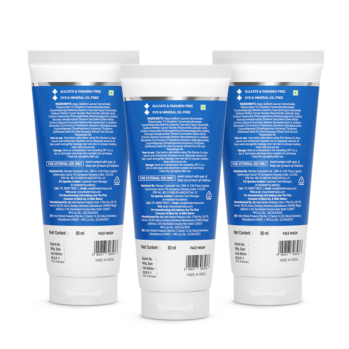 2% Sali-Cinamide Anti-Acne Face Wash with 2% Salicylic Acid & 2% Niacinamide - 80ml (Pack Of 3) - Image 7