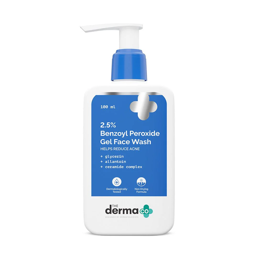 2.5% Benzoyl Peroxide Gel Face Wash with Glycerin & Allantoin for Active Acne - 100 ml - Image 10
